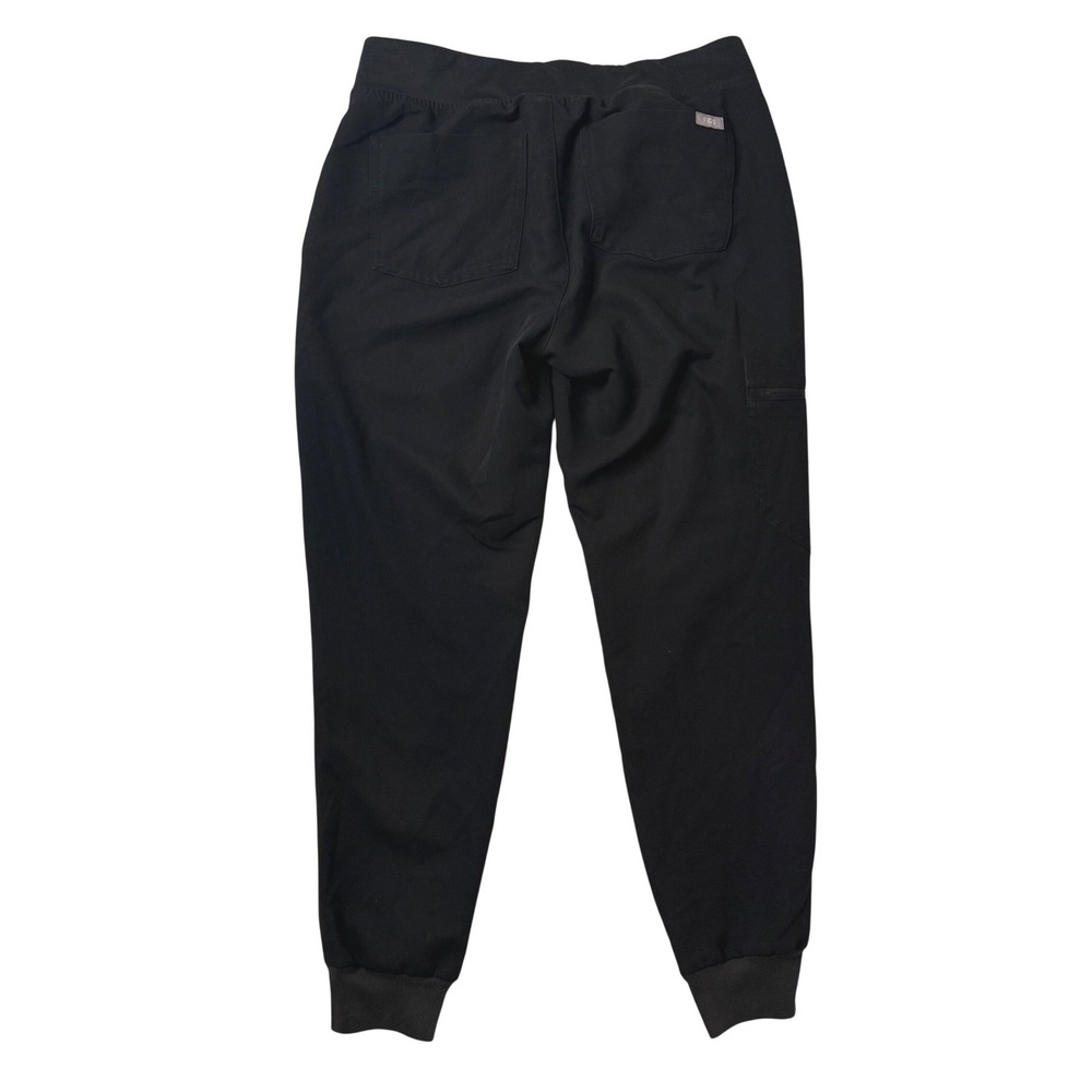 Figs Zamora Jogger Scrub Pants Womens XS Petite Black Gray Drawstring